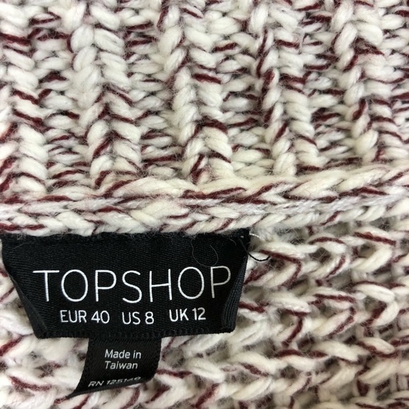 Topshop Tweedy Envelope Neck Sweater - Picture 7 of 8